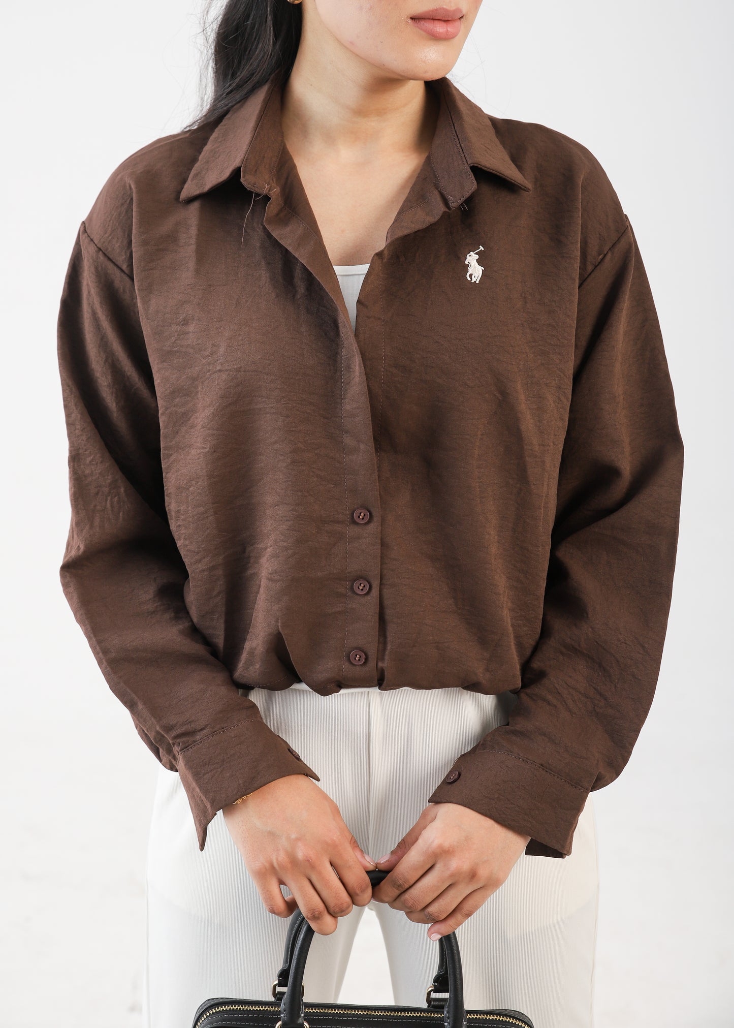 White Crinckle Shirt