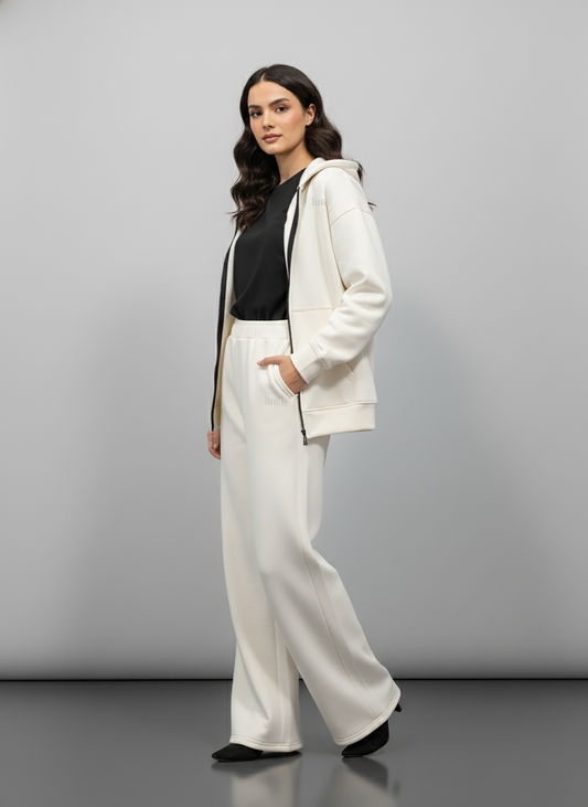 Flared Pants in Cream