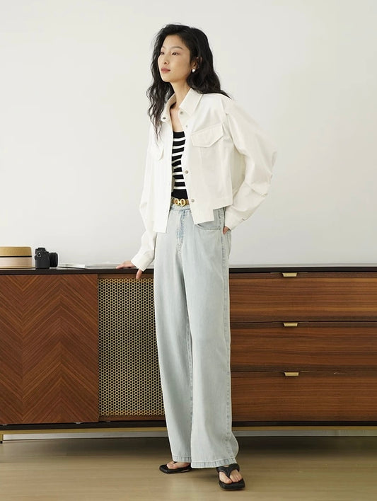 Snap Jacket - Crisp White