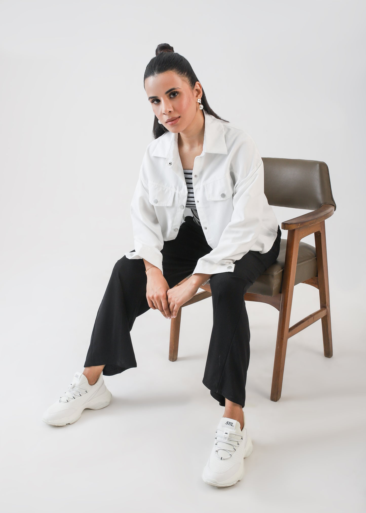 Snap Jacket - Crisp White