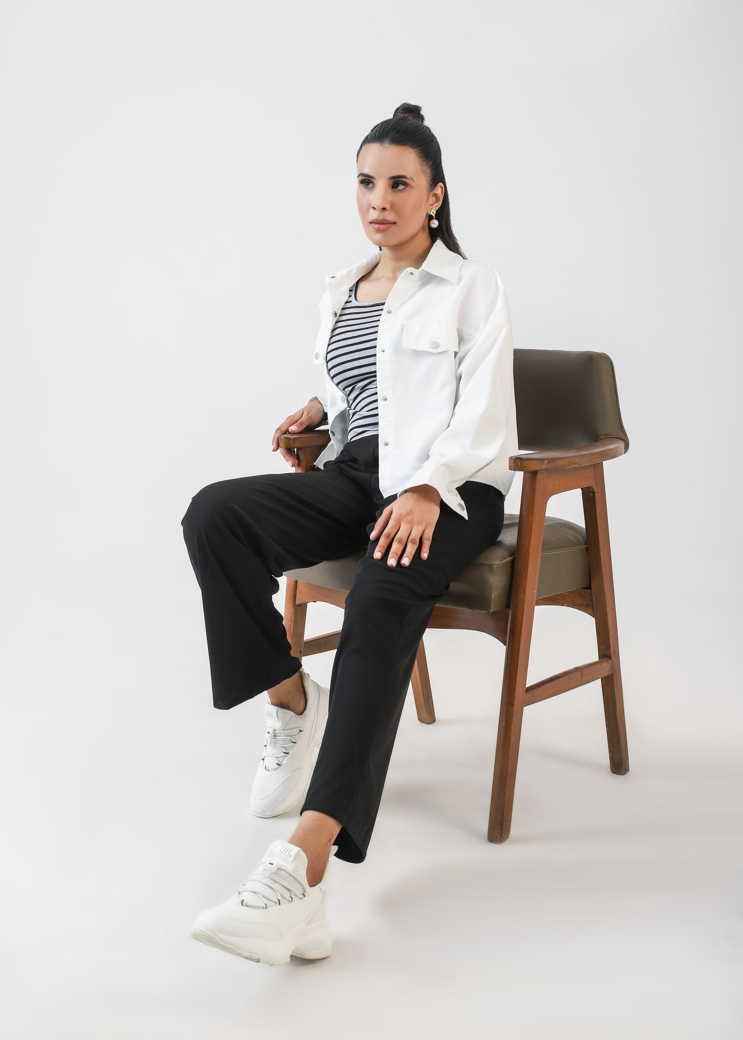 Snap Jacket - Crisp White