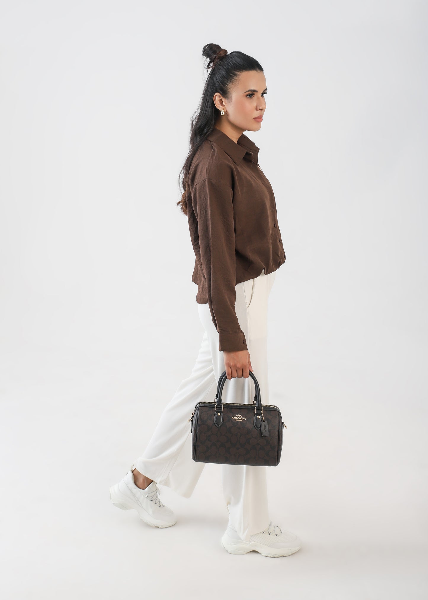 Brown Crinckle Shirt