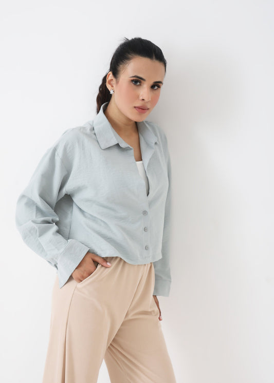 Mint Crinckle Shirt