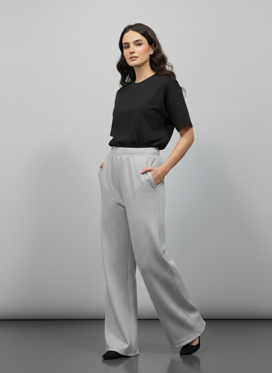 Flared Pants in Grey