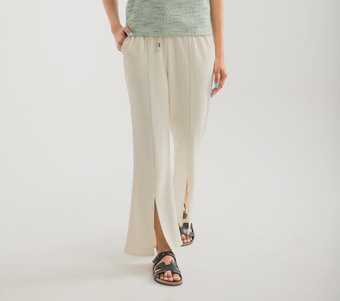 Slit Flared Pants