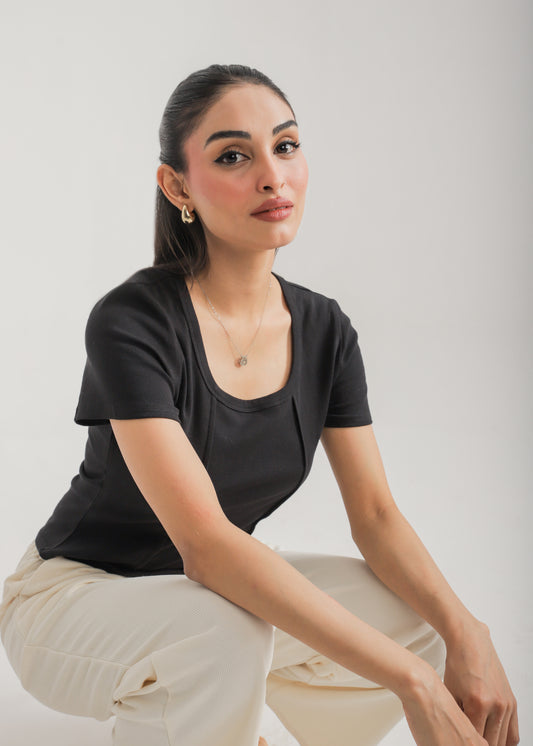 Structured Crop Tee