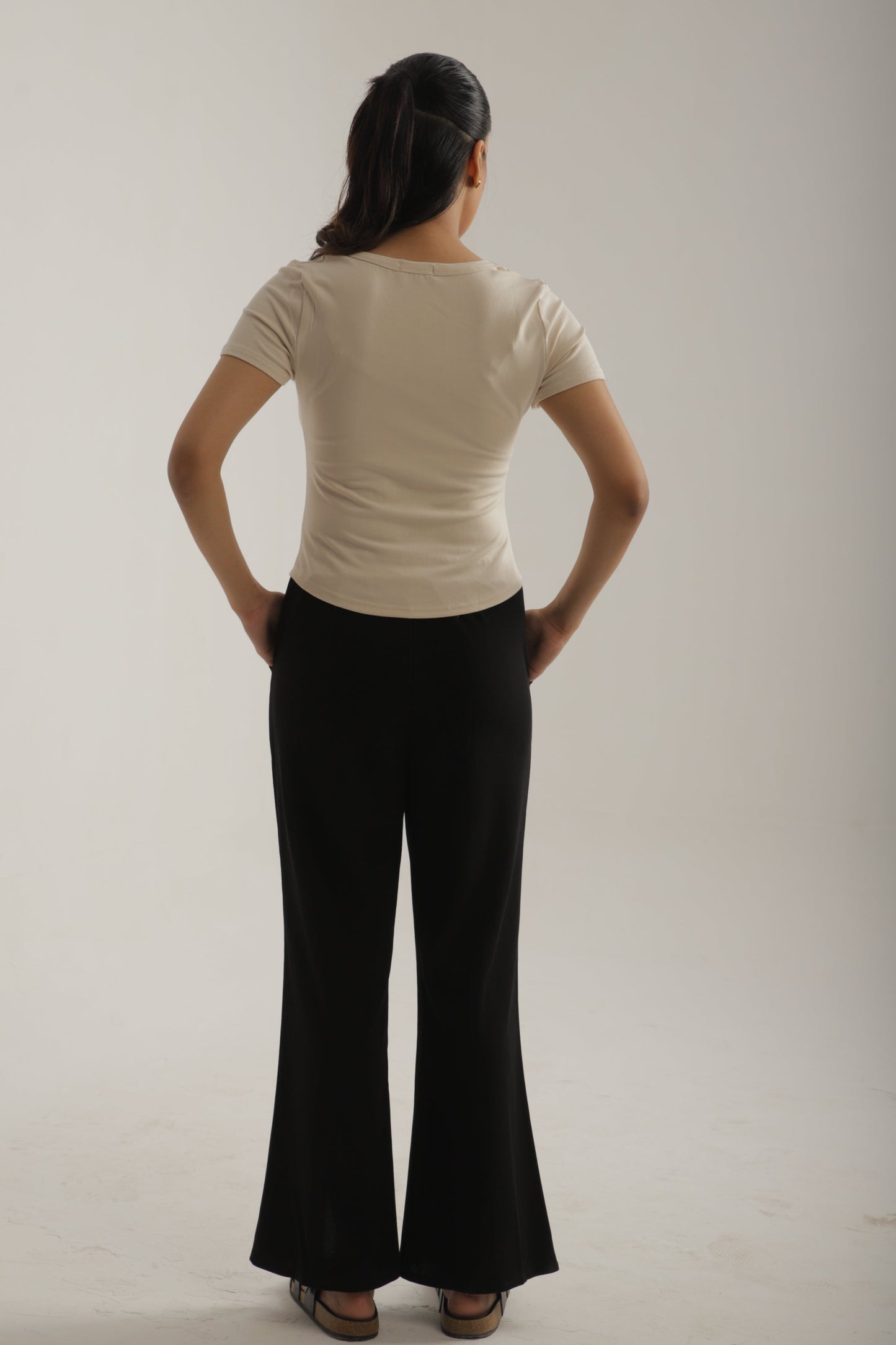 Slit Flared Pants