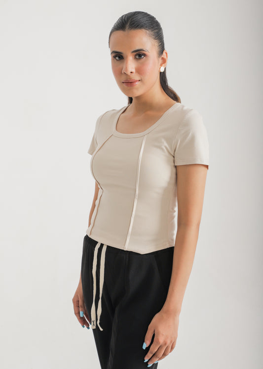 Structured Crop Tee